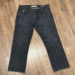 Guess Men’s Relaxed Fit Dark Wash Jeans 36 x 30